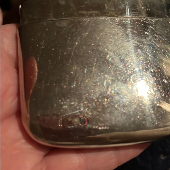 Vintage Silver Occupied Japan Hand Warmer - Picture 3 of 3